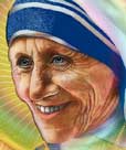 Painting of Mother Teresa by Nan Sea Love